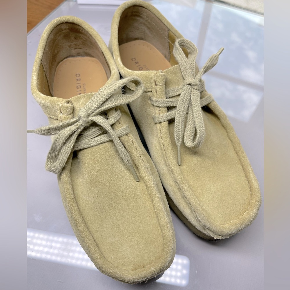 Clark’s Wallabees- Maple suede with crepe sole-size 7.